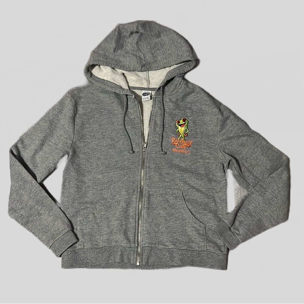 Rainforest Cafe Orlando Green Zip-Up Hoodie - M